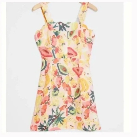 Farm Rio Frutas Fruit Peasant Hipster Hippie Modern Chic Art Boho Classy Dress - Picture 1 of 3